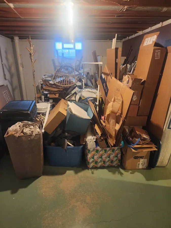 Roll-off dumpster container at job site for 15 Yard Dumpster Rental in Manteca